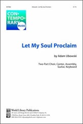 Let My Soul Proclaim Two-Part choral sheet music cover